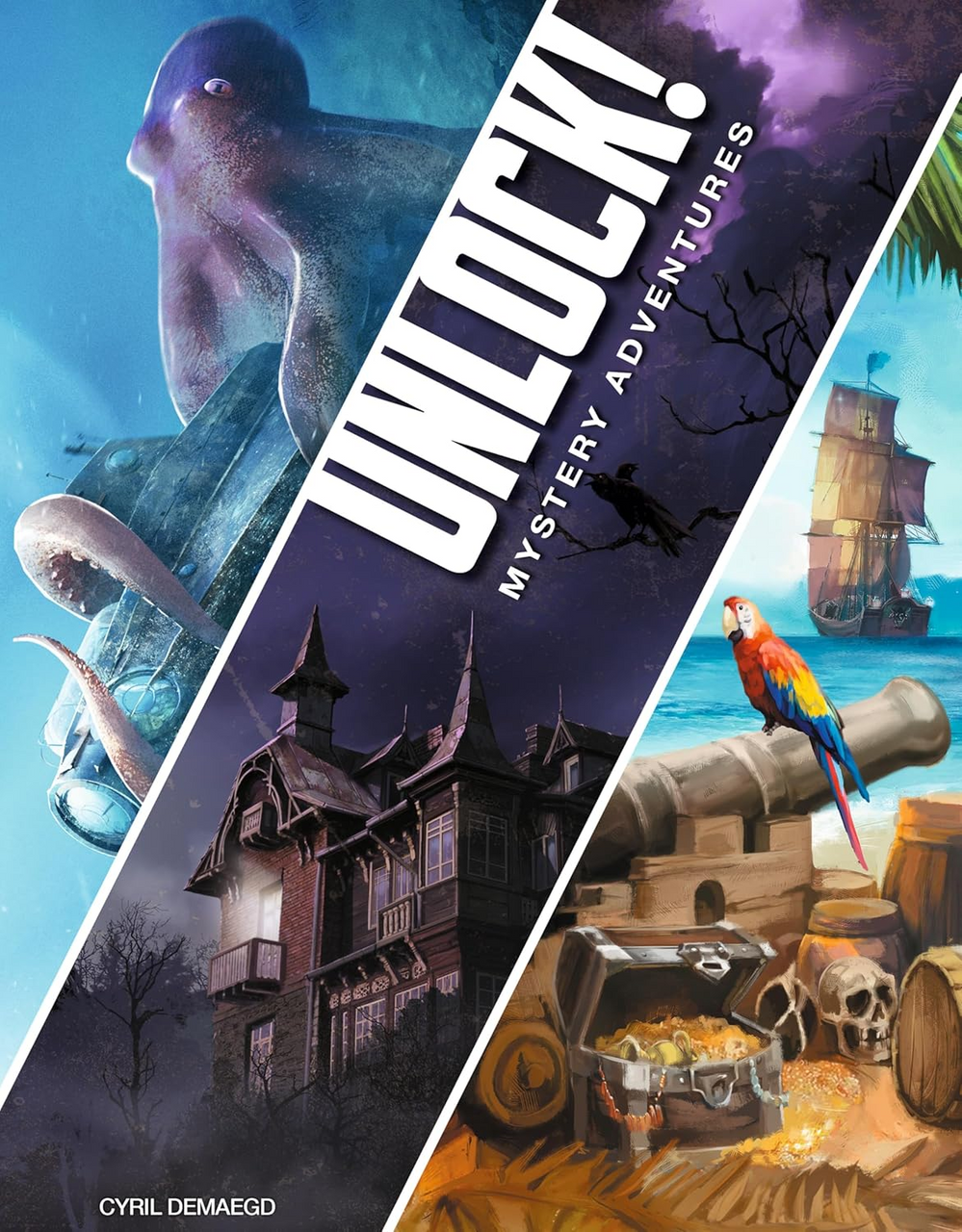 Asmodee UNLOCK Mystery Adventures Card Game Escape Room Games for Adults and Family for Ages 10 and up for 1 to 6 Players Average Playtime 60 Minutes UNL02