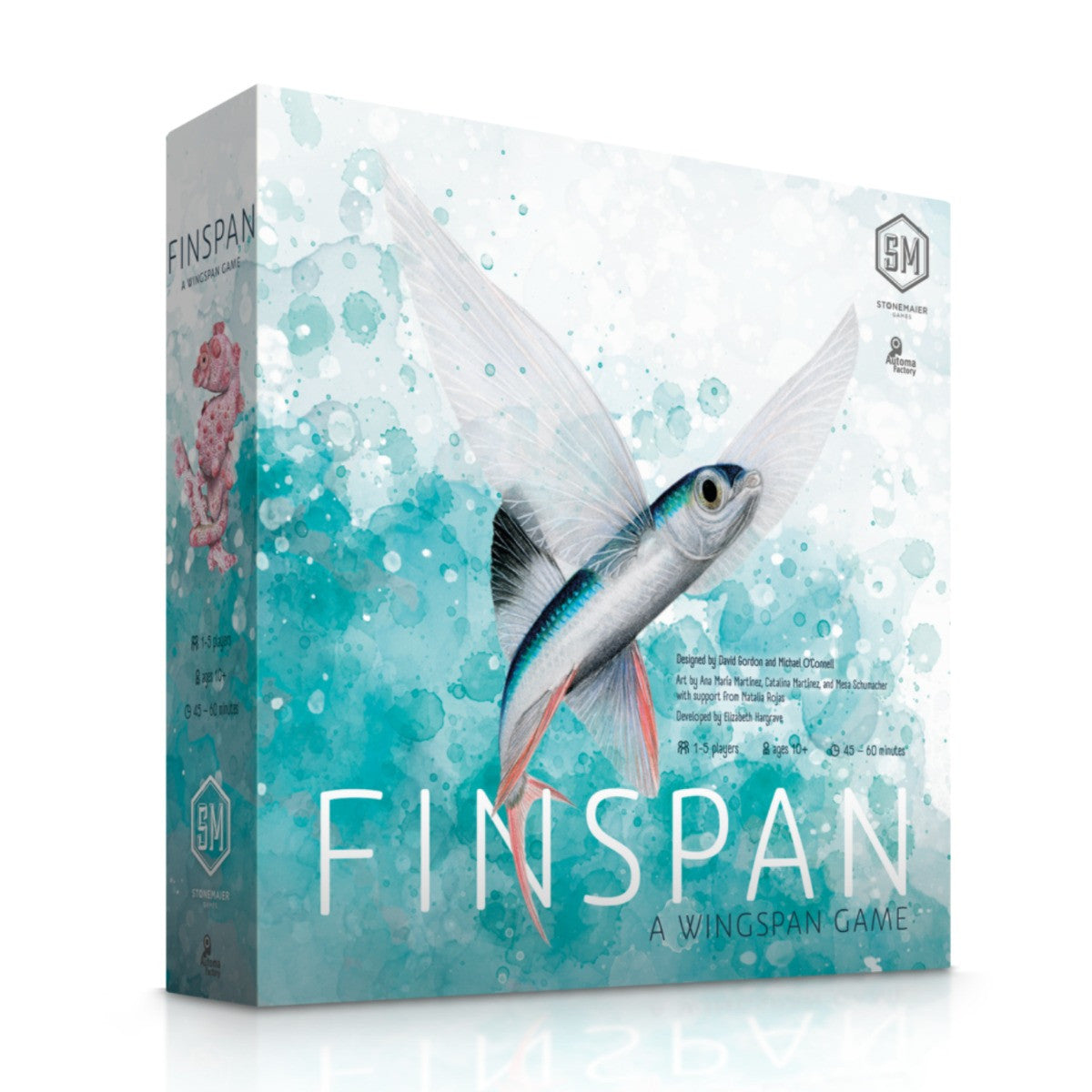 Stonemaier Finspan Board Game A Wingspan Series Marine Life Exploration Base Game for Adults and Family for 1 to 5 Players Average Playtime 45 to 60 Minutes STM870