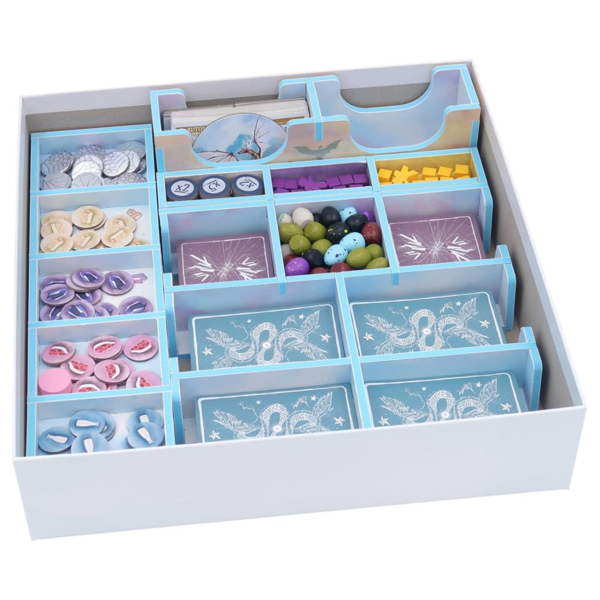 Stonemaier Wyrmspan Board Game with Folded Space Insert Kit for Efficient Setup and Organized Storage STM850K2