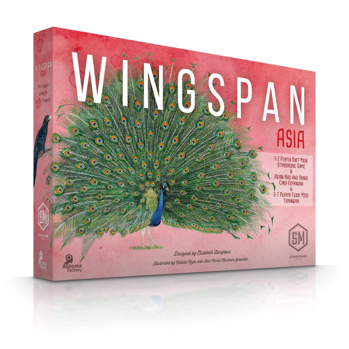 Stonemaier Wingspan Asia Board Game Expansion Standalone or Duet Flock Modes for Adults and Family for 1 to 7 Players Average Playtime 40 to 70 Minutes STM906