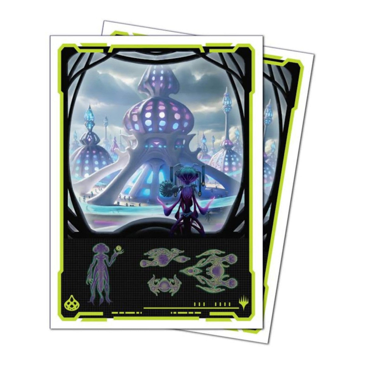 Ultra Pro Magic The Gathering CCG Edge of Eternities 105ct Apex Deck Protector sleeves Uthros, Titanic Godcore UPI38857