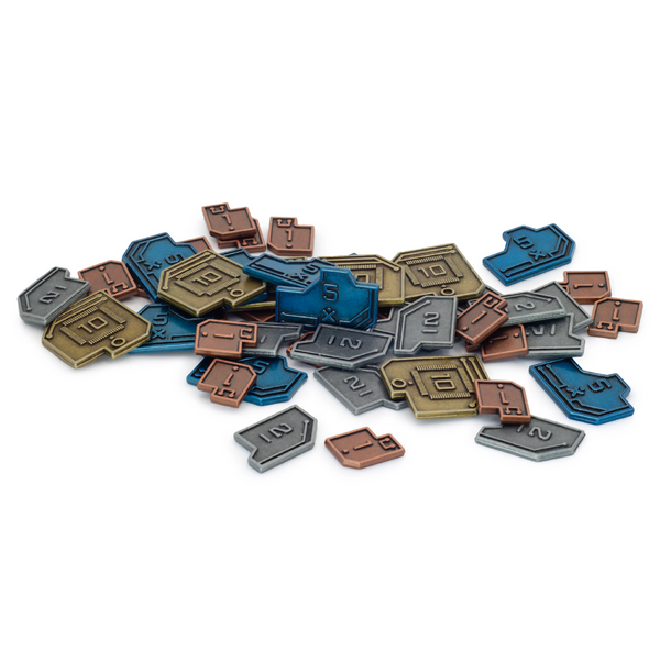 Stonemaier Vantage Metal Coins Accessory Pack 45 Zinc Coins for Vantage Board Game STM951