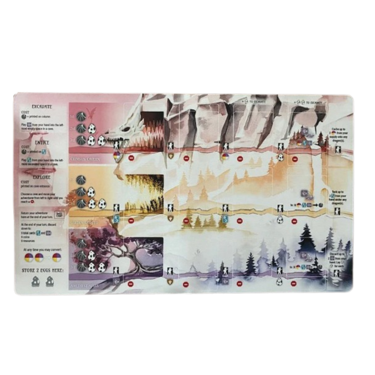 Stonemaier Wyrmspan Playmat Natural Rubber Neoprene Like Surface Accessory for Wyrmspan STM852