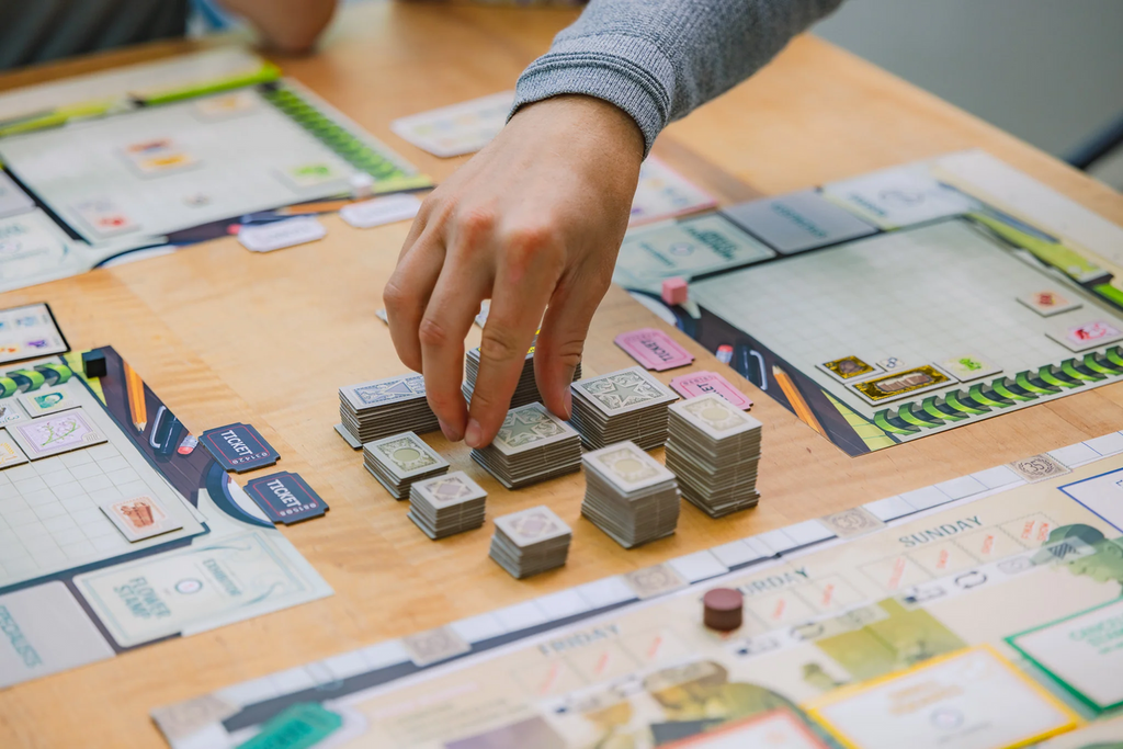 Stonemaier Stamp Swap Board Game Draft and Showcase a Beautiful Stamp Collection Base Game for Adults and Family for 1 to 5 Players Average Playtime 20 to 60 Minutes STM175