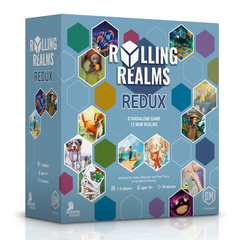 Stonemaier Rolling Realms Redux Roll and Write Standalone Base Game with 12 New Realms for Adults and Family for 1 to 6 Players Playtime 30 to 45 Minutes STM496