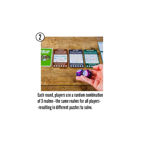 Stonemaier Rolling Realms Redux Roll and Write Standalone Base Game with 12 New Realms for Adults and Family for 1 to 6 Players Playtime 30 to 45 Minutes STM496