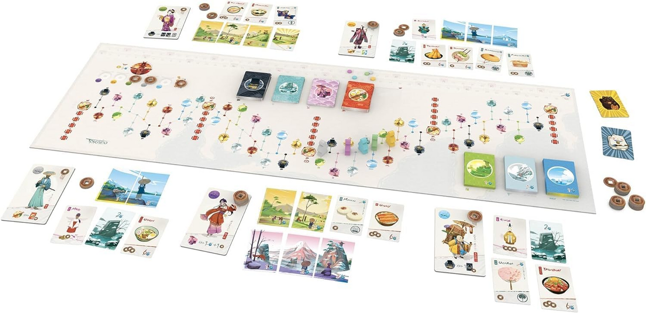 Stonemaier Tokaido Board Game Traveler Journey Set Collection Strategic Movement Base Game for Adults and Family for Ages 8 Plus for 1 to 5 Players Average Playtime 45 Minutes STM275