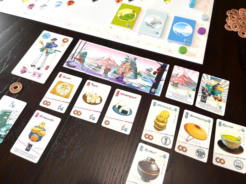 Stonemaier Tokaido Board Game Traveler Journey Set Collection Strategic Movement Base Game for Adults and Family for Ages 8 Plus for 1 to 5 Players Average Playtime 45 Minutes STM275
