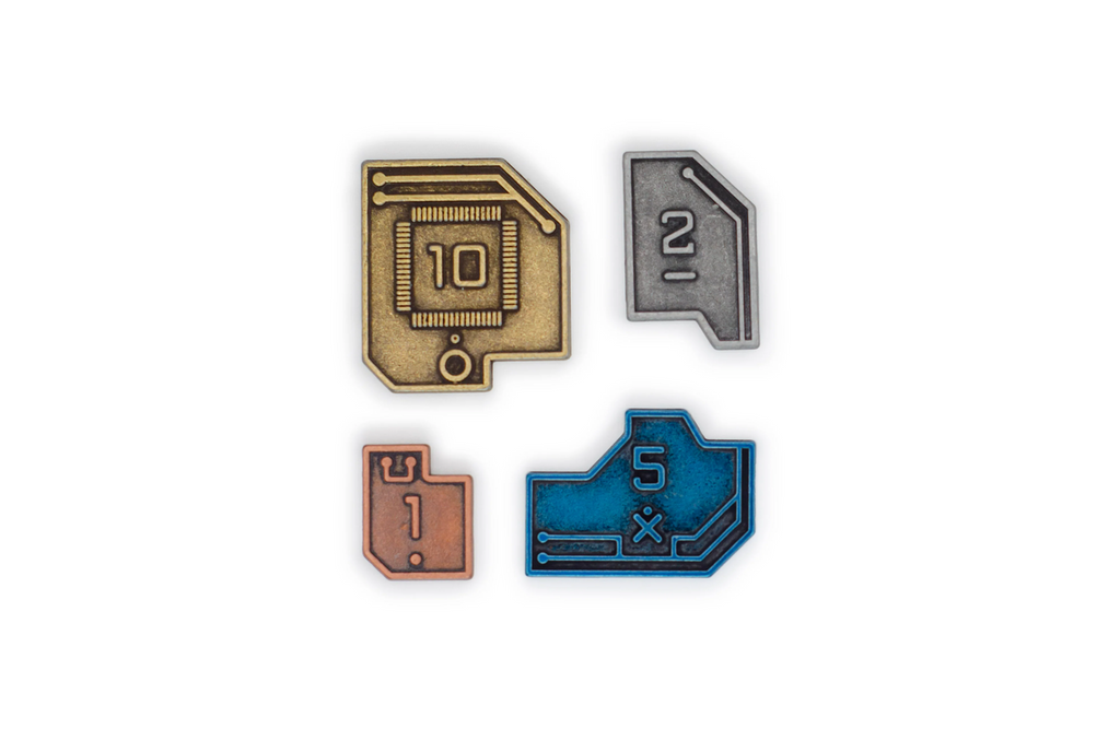 Stonemaier Vantage Metal Coins Accessory Pack 45 Zinc Coins for Vantage Board Game STM951