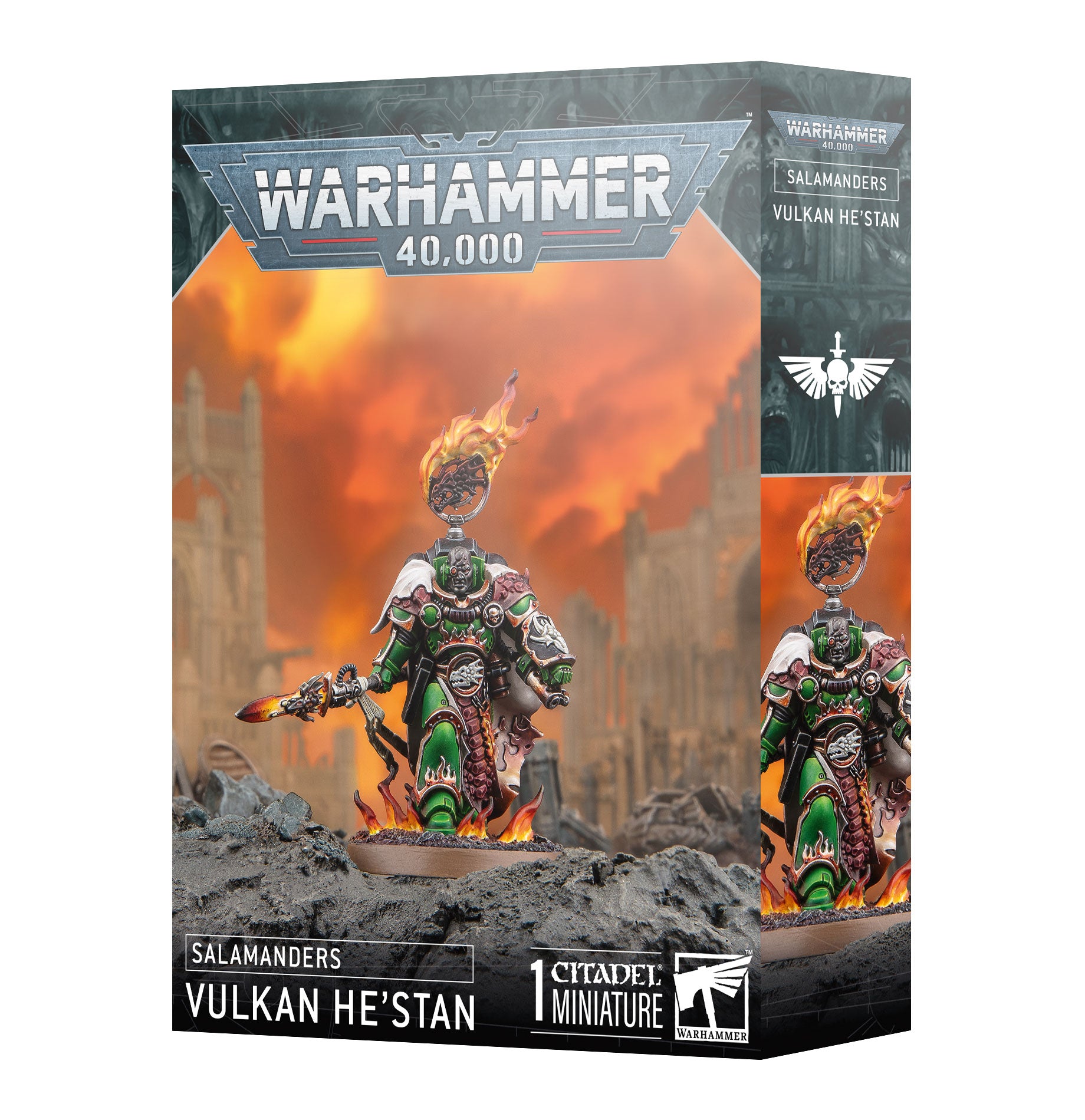 Games Workshop Warhammer 40K Salamanders Vulkan He'Stan Plastic Box 55-58