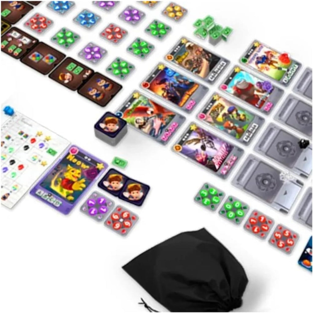 Arcane Wonders Video Game Champion Strategy Board GameCompetitive 16-Bit Nostalgia Battle for 2â€“5 PlayersTactical Multiplayer Fun AWGDTE18VGC
