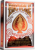 Bicycle Playing Cards 140th Anniversary Edition Premium Collectible Deck Celebrating Historic Legacy of Bicycle JKR10045697