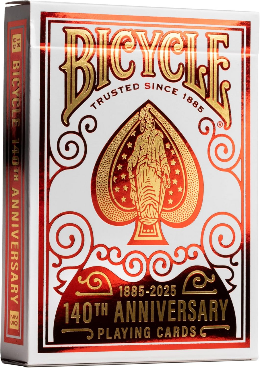 Bicycle Playing Cards 140th Anniversary Edition Premium Collectible Deck Celebrating Historic Legacy of Bicycle JKR10045697