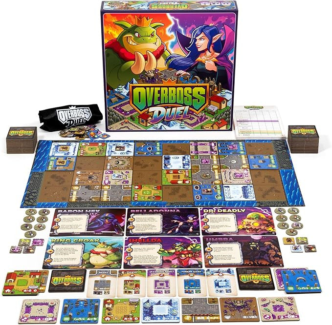 Brotherwise Games Overboss Duel Board GameStrategic Tile-Laying Game for 2 Players BGM481