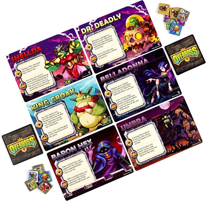 Brotherwise Games Overboss Duel Board GameStrategic Tile-Laying Game for 2 Players BGM481