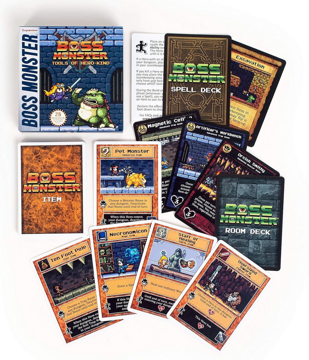 Brotherwise Games Tools of Hero Kind Card GameExpansion for Boss Monster Featuring Heroic Loot BGM0002