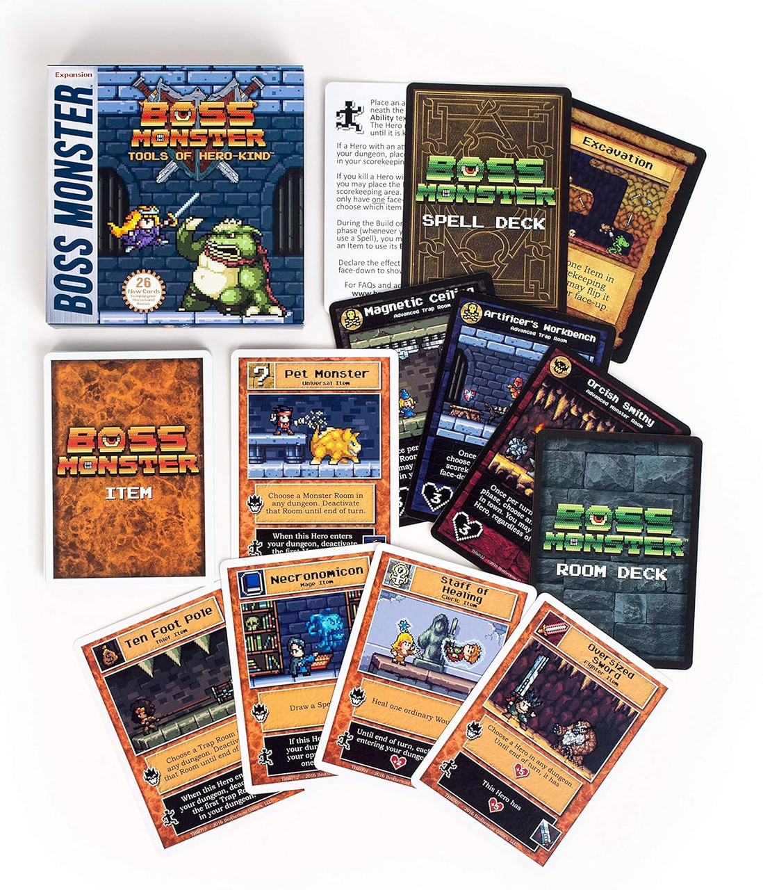 Brotherwise Games Tools of Hero Kind Card GameExpansion for Boss Monster Featuring Heroic Loot BGM0002