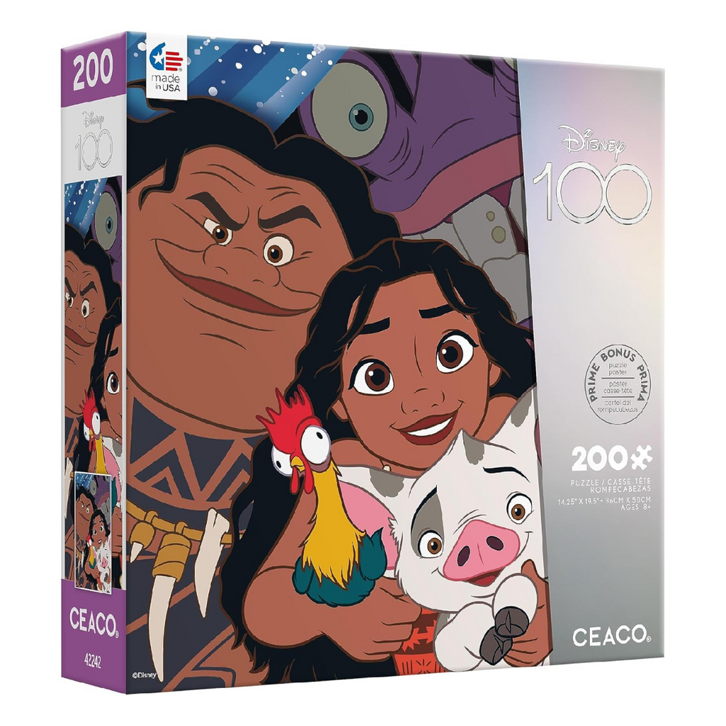 Ceaco Disney 100 Years Of Wonder Moana Selfies Puzzle (200 Piece)Family Fun Jigsaw Puzzle GWI224228