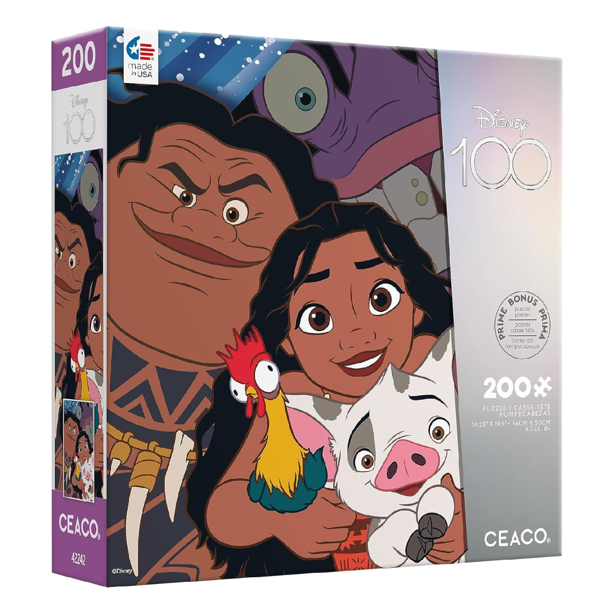 Ceaco Disney 100 Years Of Wonder Moana Selfies Puzzle (200 Piece)Family Fun Jigsaw Puzzle GWI224228