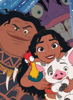 Ceaco Disney 100 Years Of Wonder Moana Selfies Puzzle (200 Piece)Family Fun Jigsaw Puzzle GWI224228