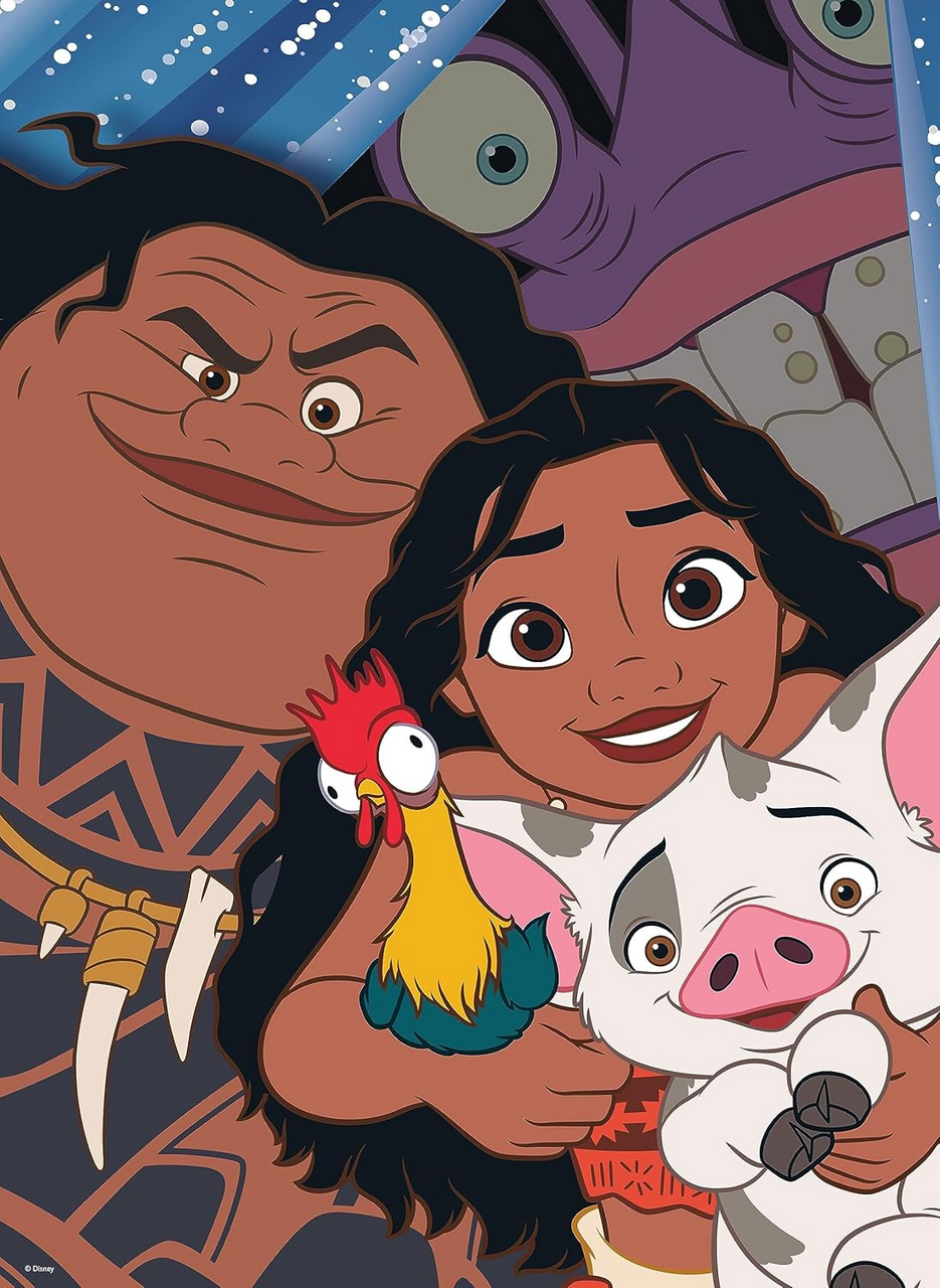 Ceaco Disney 100 Years Of Wonder Moana Selfies Puzzle (200 Piece)Family Fun Jigsaw Puzzle GWI224228