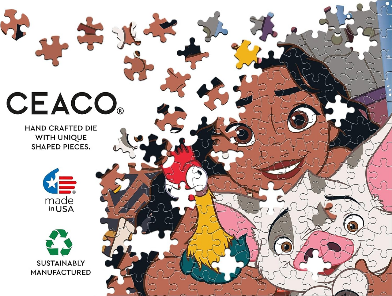 Ceaco Disney 100 Years Of Wonder Moana Selfies Puzzle (200 Piece)Family Fun Jigsaw Puzzle GWI224228