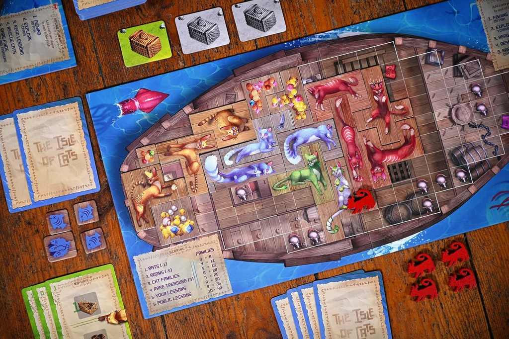 City Of Games The Isle Of Cats Refreshed Edition Strategic Cat Rescue Board Game TCOK625
