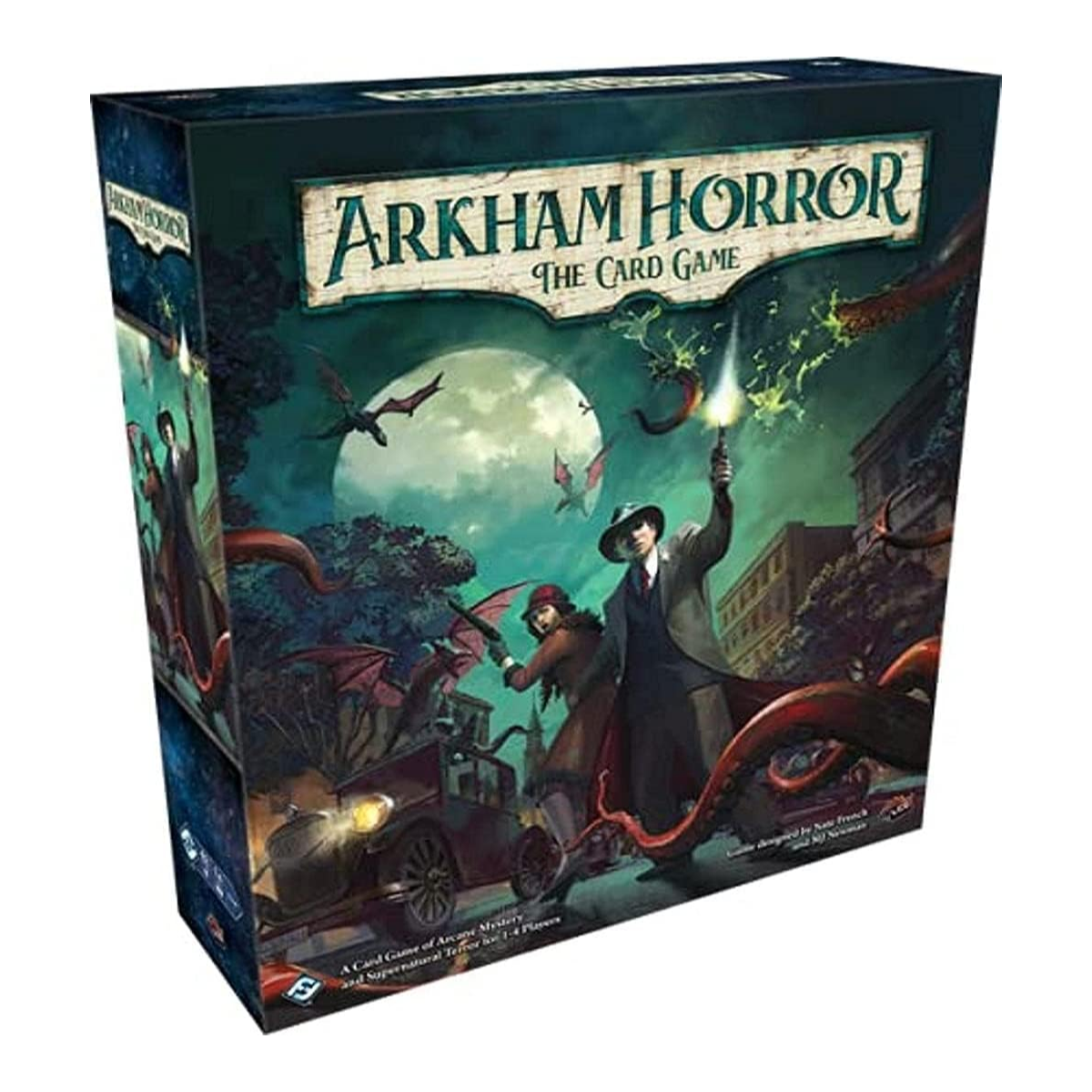 Fantasy Flight Games Arkham Horror The Card Game Revised Core Set Horror Mystery Cooperative Games Adults Teens Ages 14 Plus 1 to 4 Players Avg Playtime 1 to 2 Hours AHC60