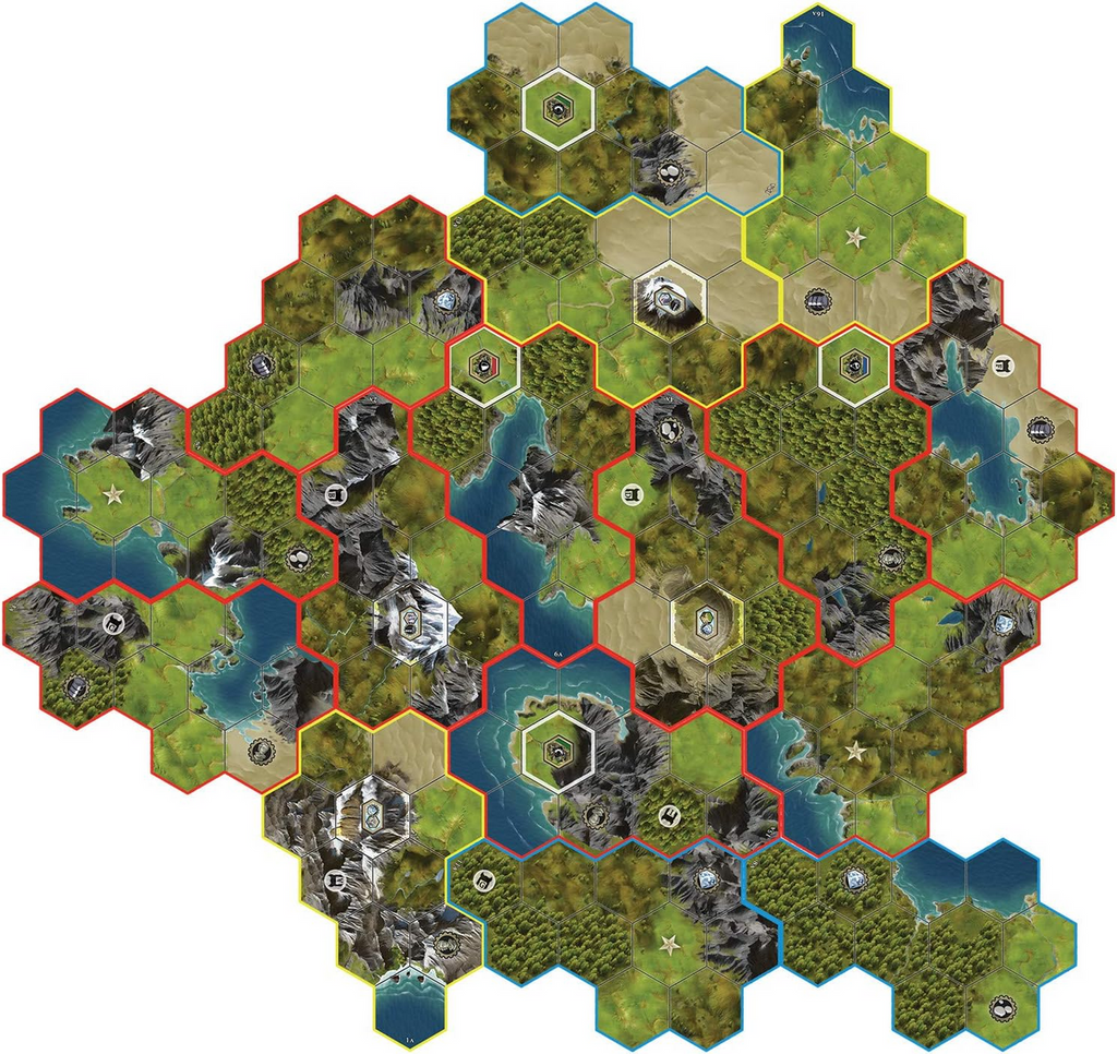 Fantasy Flight Games Civilization A New Dawn Board Game Tactical Strategy Game Adults Teens Ages 14 Plus 2 to 4 Players Avg Playtime 1 to 2 Hours CIV01