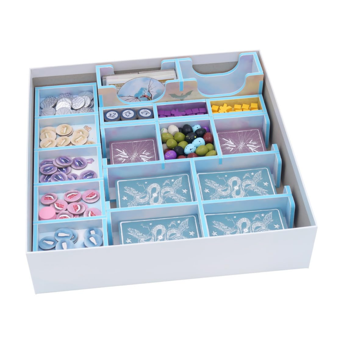 Folded Space Board Game Insert for Wyrmspan Custom Organizer FSWYRM