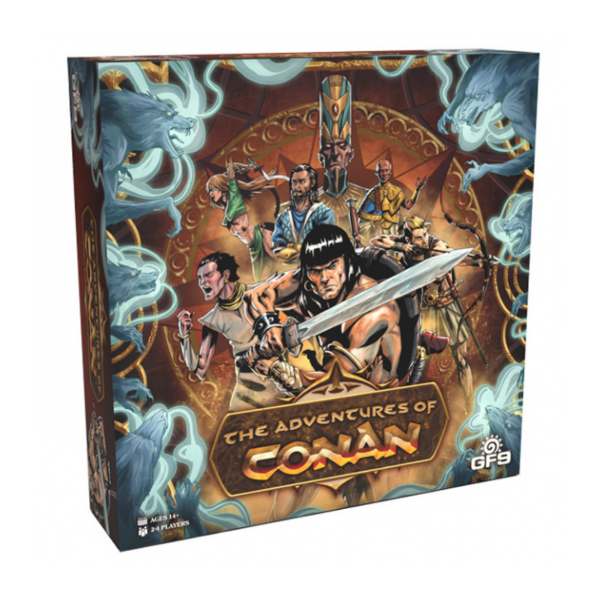 Gale Force Nine The Adventures of Conan Base Game Epic Fantasy Board Game for Adults and Family Strategic Adventure Gameplay GF9CON01