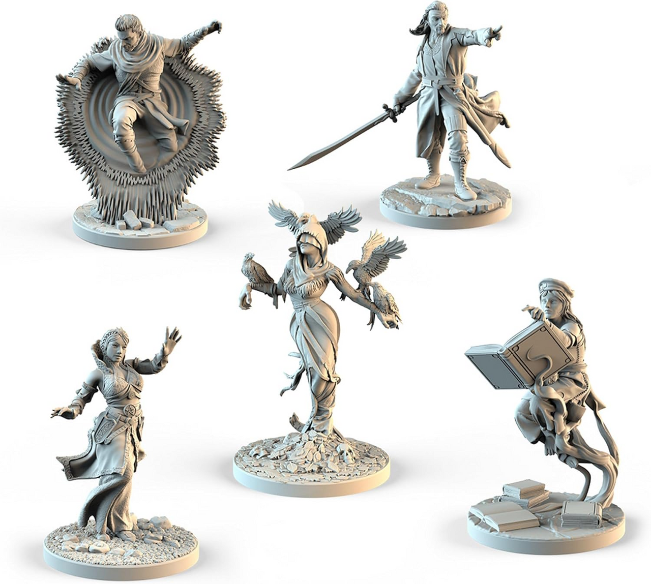 Go On Board The Witcher Old World Mages Board Game Expansion Adds 5 Unique Mage Characters Fantasy Adventure Strategy Game TWOW02