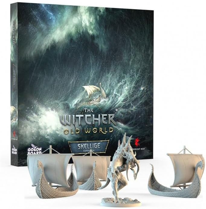Go On Board The Witcher Old World Skellige Hunt Board Game Expansion Explore New Locations Face Ancient Monsters Strategy Game TWOW04