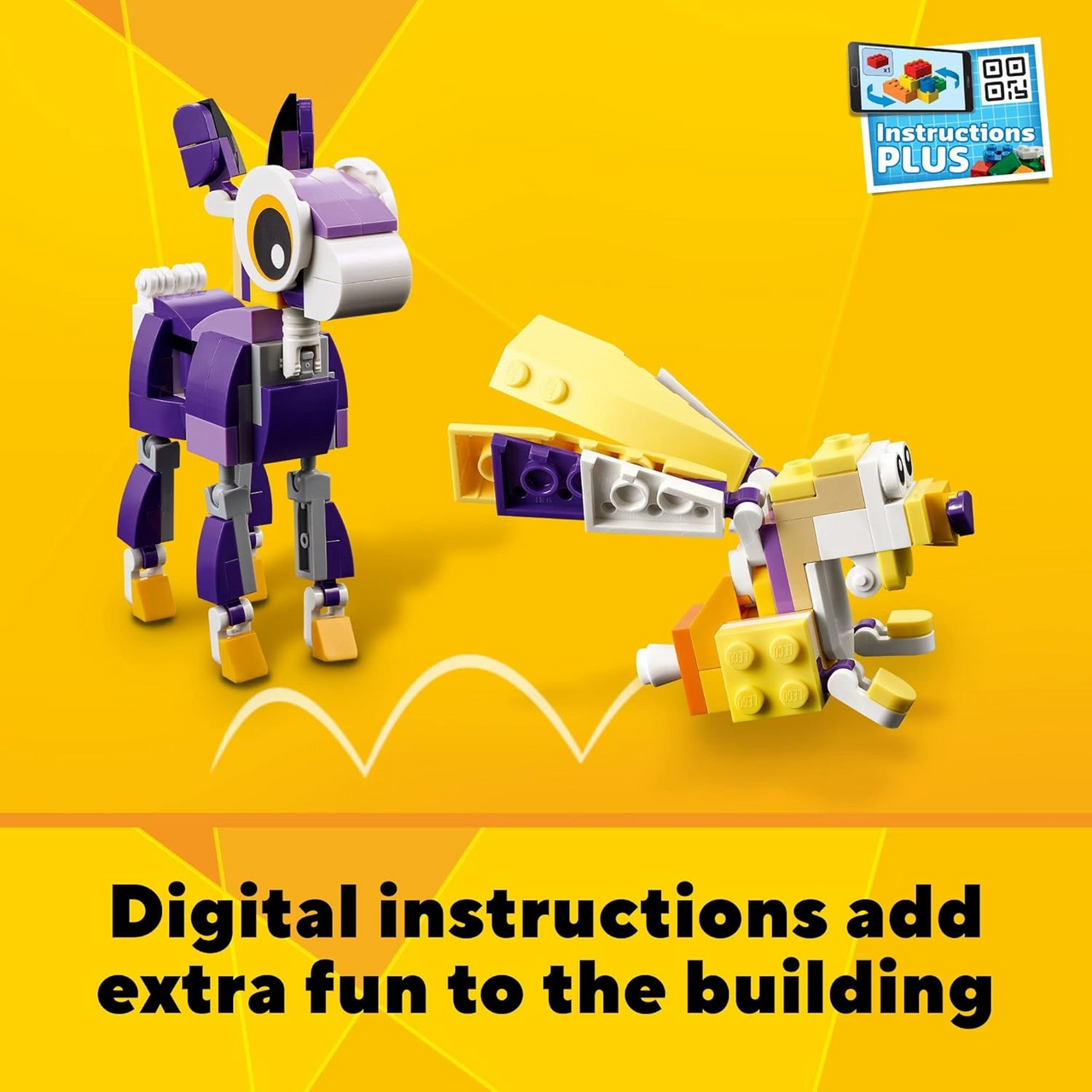 LEGO 3 in 1 Fantasy Forest Creatures Building Set Creative Construction Toy, Imaginative Play, LEGO 31125