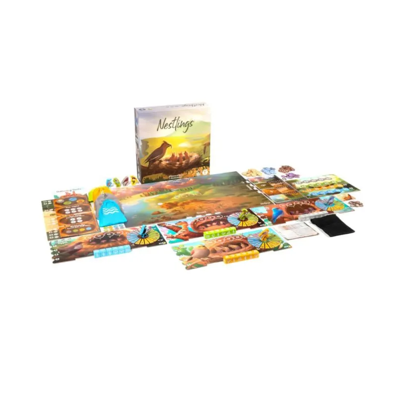 Lucky Duck Games Nestlings Strategic Bird-Themed Board Game for Families and Kids LKYNST-R01-EN