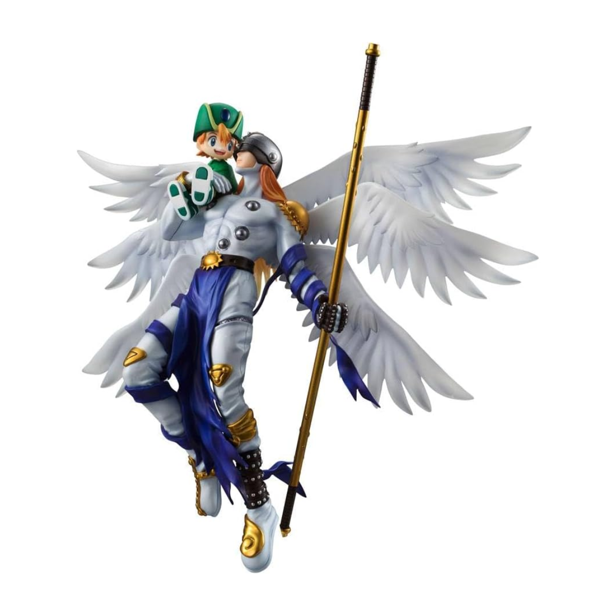 Megahouse Digimon Adventure Angemon and Takaishi Takeru GEM Series 18 Scale Statue UTCMH83280