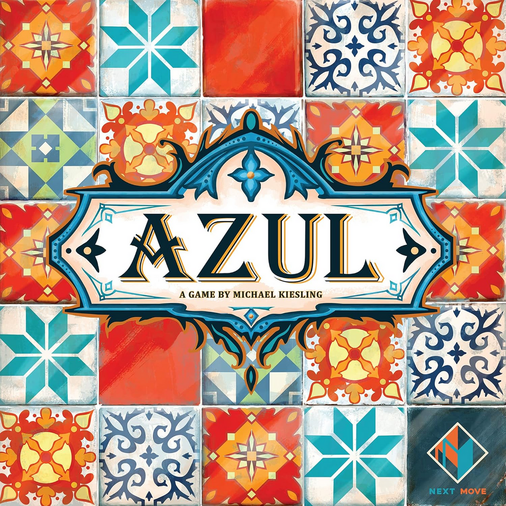 Next Move Games Azul Board Game Strategy Board Mosaic Tile Placement Family Board Game for Adults and Kids Ages 8 Up 2 to 4 Players NM6010