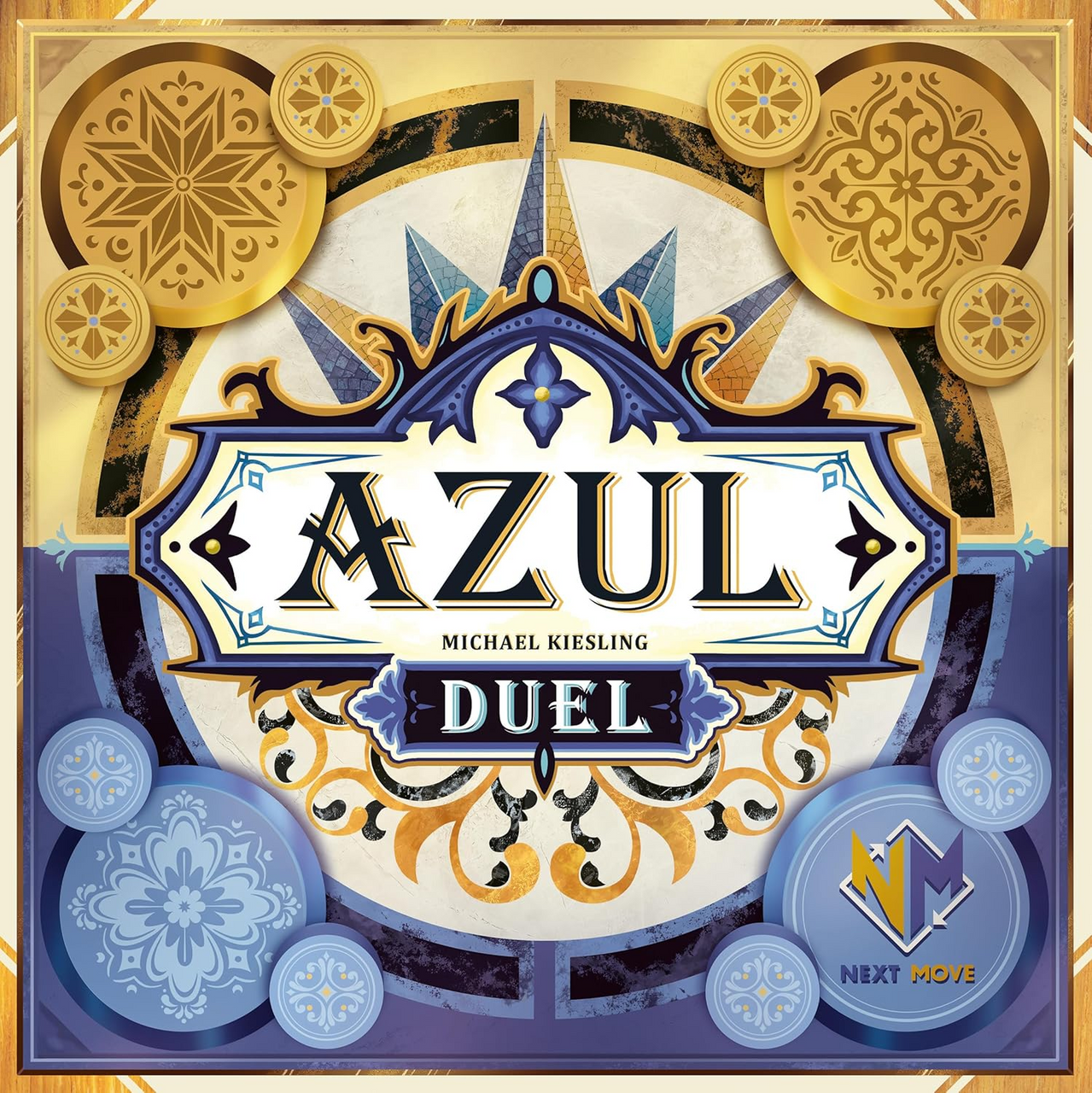 Next Move Games Azul Duel Board Game Tile Placement Strategy Game for Kids and Adults Ages 8 Plus 2 Players 30 to 45 Minute Playtime Made by Plan B Games NMG60160EN