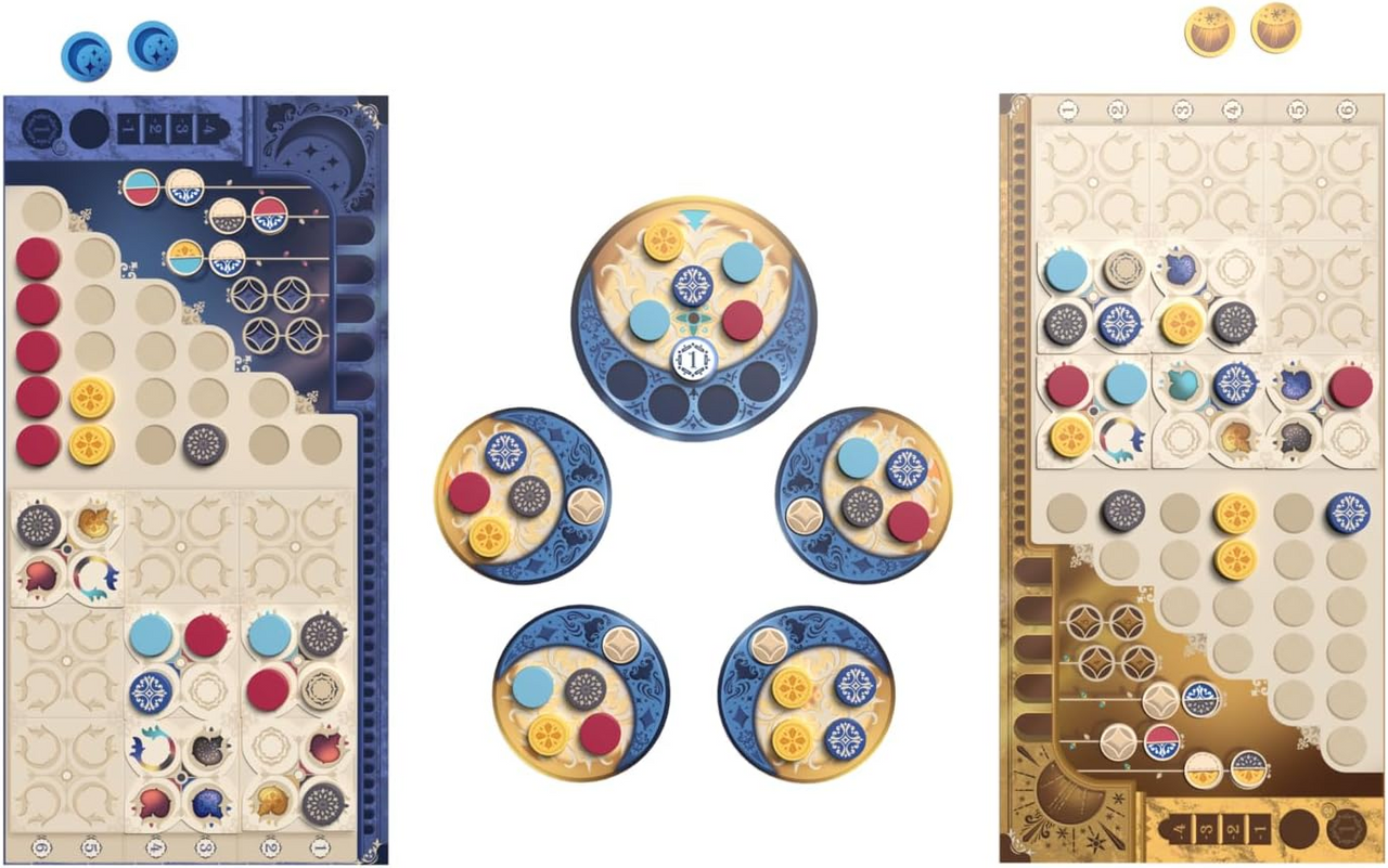Next Move Games Azul Duel Board Game Tile Placement Strategy Game for Kids and Adults Ages 8 Plus 2 Players 30 to 45 Minute Playtime Made by Plan B Games NMG60160EN