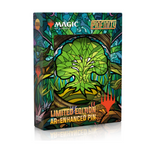 Pinfinity Pin MTG Stained Glass Forest Limited Edition AR Pin Magic The Gathering Collectible PINMTG064