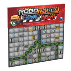 Renegade Game Studios Robo Rally Turn and Burn Expansion Racing Board Game New Elements Radiation Cards Ages 12 Plus 2 to 6 Players Playtime 45 to 90 Minutes RGS02750