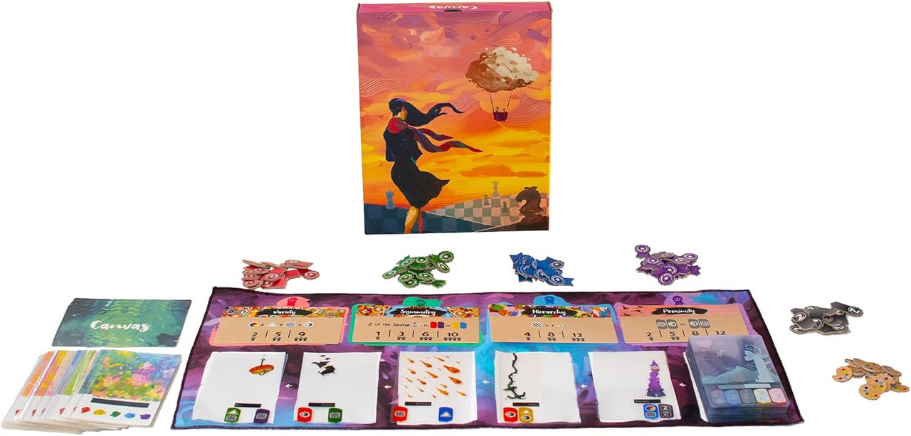 Road to Infamy Board Games Canvas Card Game Creative Art Themed Strategy Hand Management and Set Collection Game for Adults and Teens Ages 14 Plus 1 to 5 Players Made by R2i Games Mixed CANVAS01
