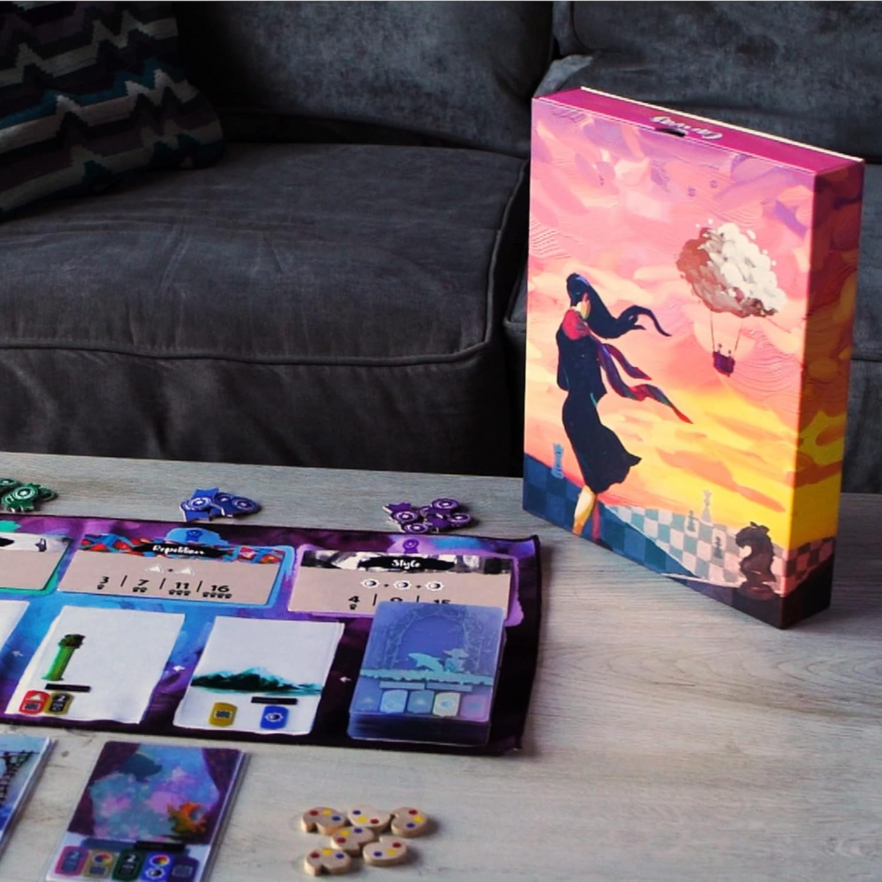 Road to Infamy Board Games Canvas Card Game Creative Art Themed Strategy Hand Management and Set Collection Game for Adults and Teens Ages 14 Plus 1 to 5 Players Made by R2i Games Mixed CANVAS01
