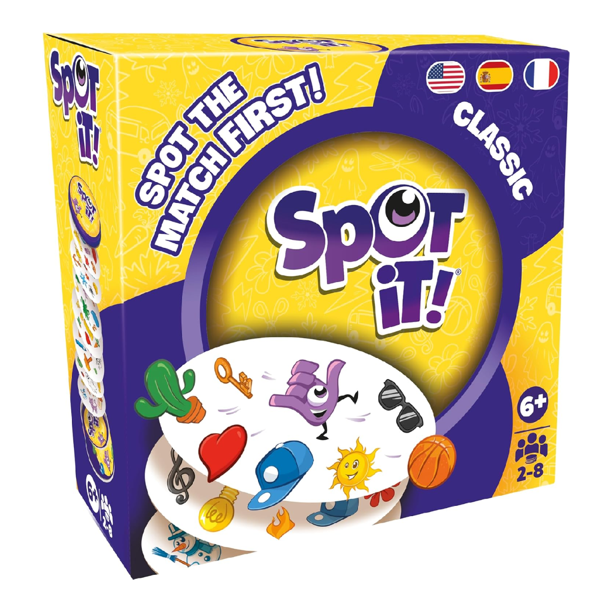 Zygomatic Spot It Classic Eco Sleeve Eco Friendly Multi Variant Matching Card Game SPR105ML