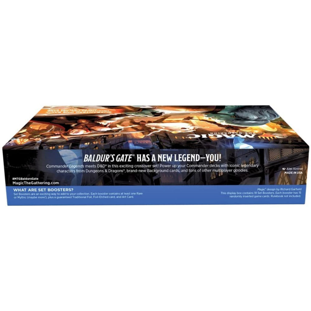 MTG Magic The Gathering CCG Commander Legends Battle For Baldur's Gate Set Booster Display 18 Pack BBG-SBD