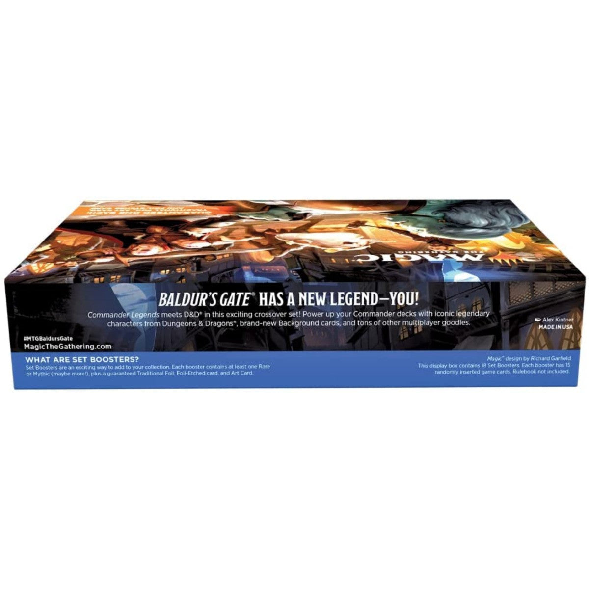 MTG Magic The Gathering CCG Commander Legends Battle For Baldur's Gate Set Booster Display 18 Pack BBG-SBD