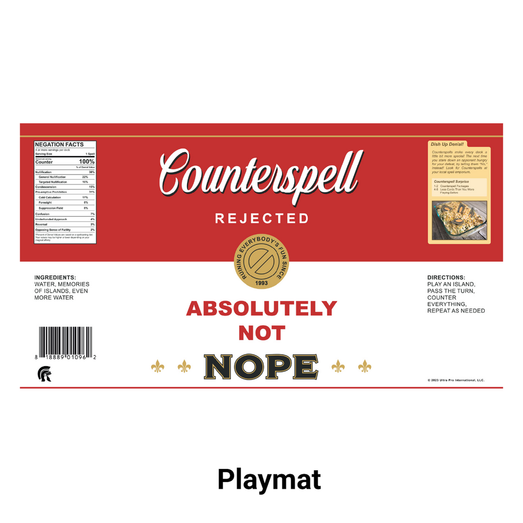 Legion Supplies Playmat Countersoup Rubber Backed Playmat With Black Stitched Edge 13.75" x 24" LGNPLM156