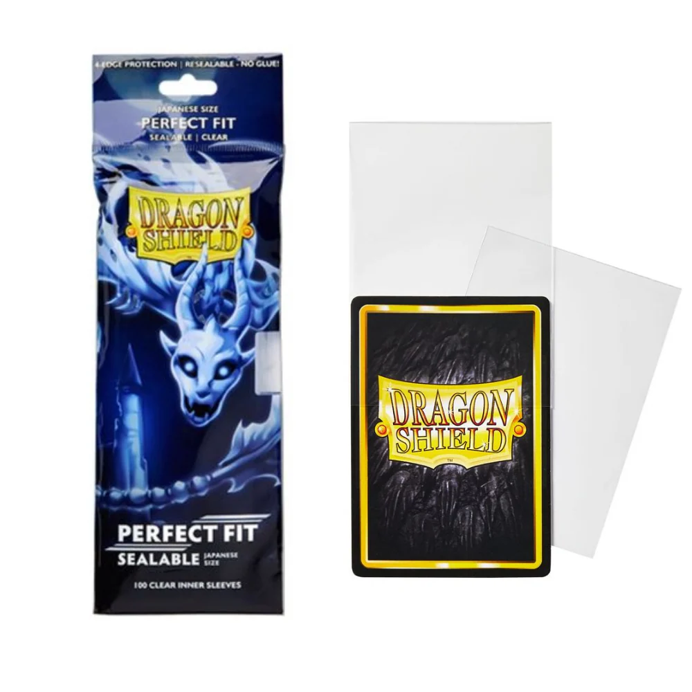 Dragon Shield Sleeves: Perfect Fit Japanese Sealable Inner Sleeves Clear Yama 100 CT