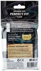 Dragon Shield Sleeves: Perfect Fit Japanese Inner Sleeve Clear Qyonshi ( 100 ct )