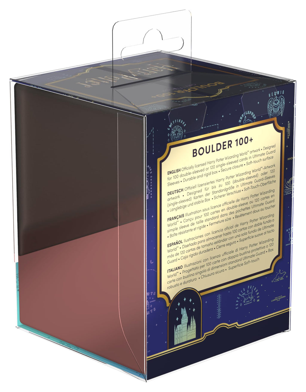 Ultimate Guard Boulder 100+ Harry Potter 4 Houses Gryffindor Deck Box  UGD011616